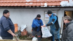 Vánoční prodej kaprů na hrázi příluckého Dolního rybníka